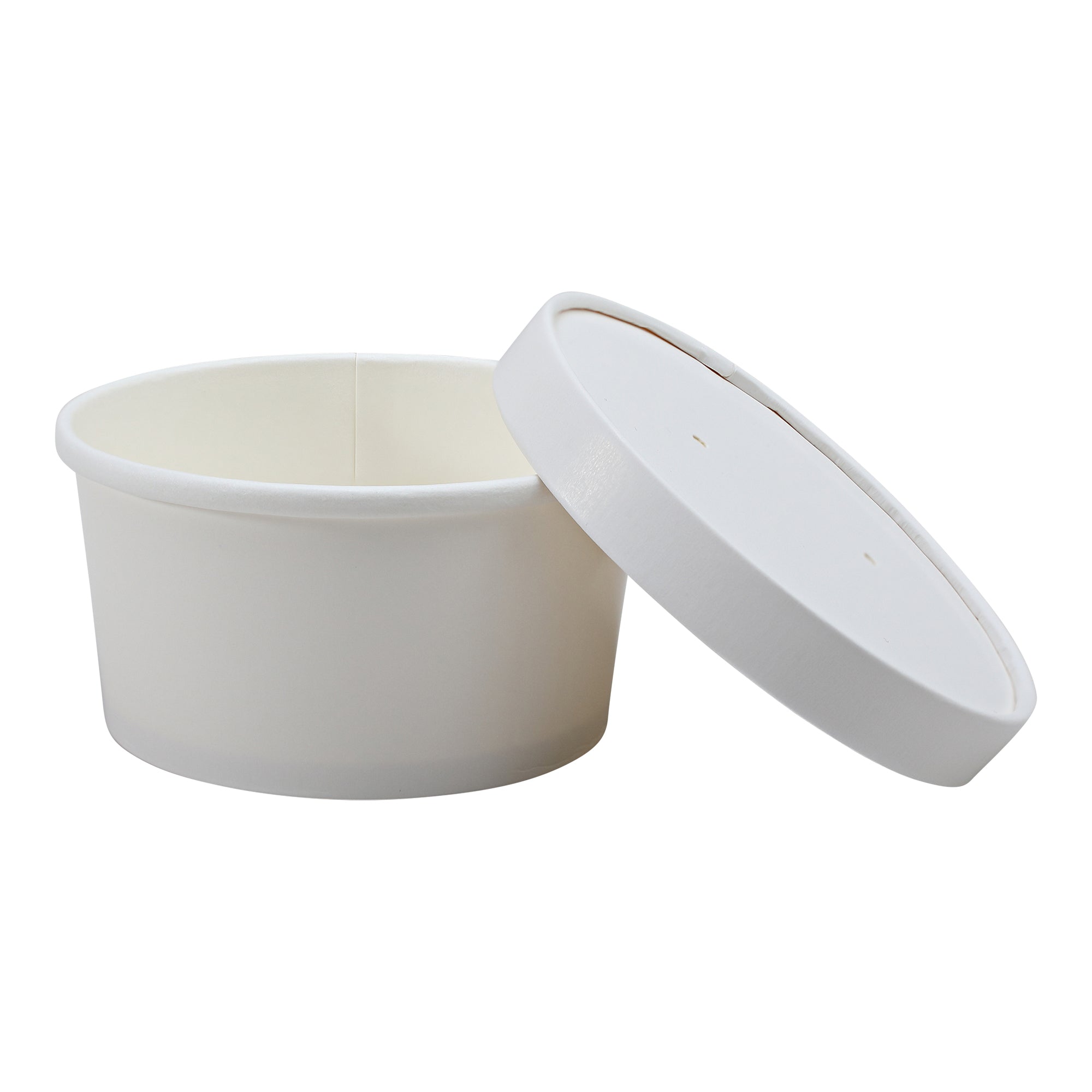Empress Paper Food/Soup Container w/Lid 8 oz White Combo 250/sets