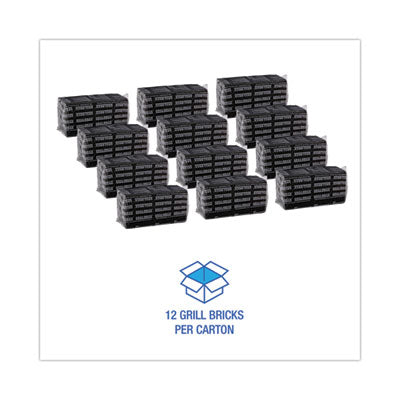 Grill Brick 8x4, Black 12/Case