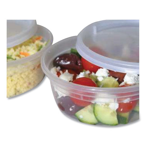 Empress 8 oz Clear PP Deli Container with Lid 240/Case