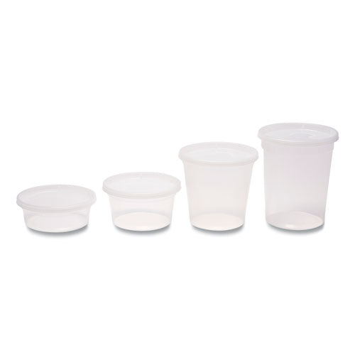 Empress 8 oz Clear PP Deli Container with Lid 240/Case