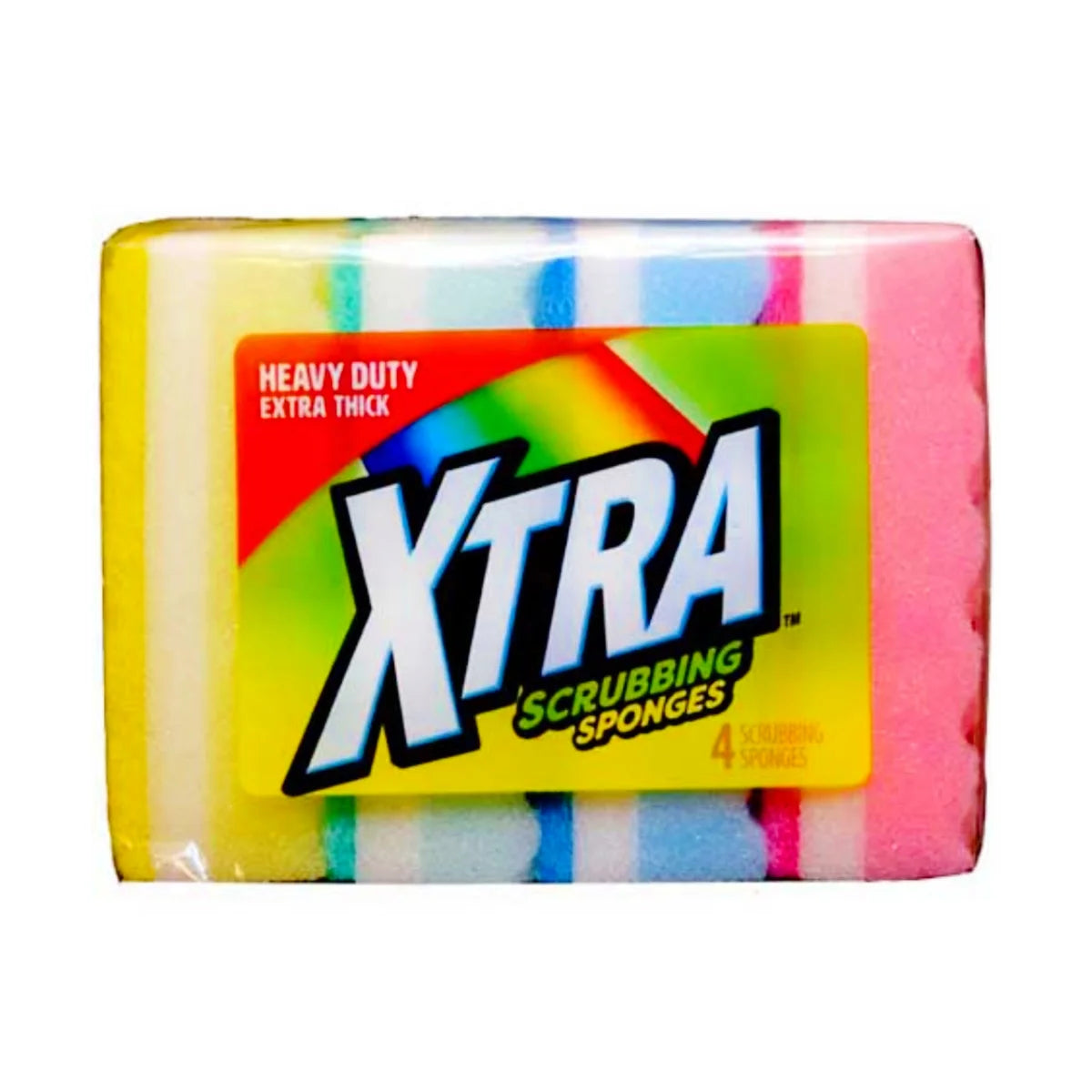 XTRA Sponge Extra Heavy Duty Sponge 4/pk