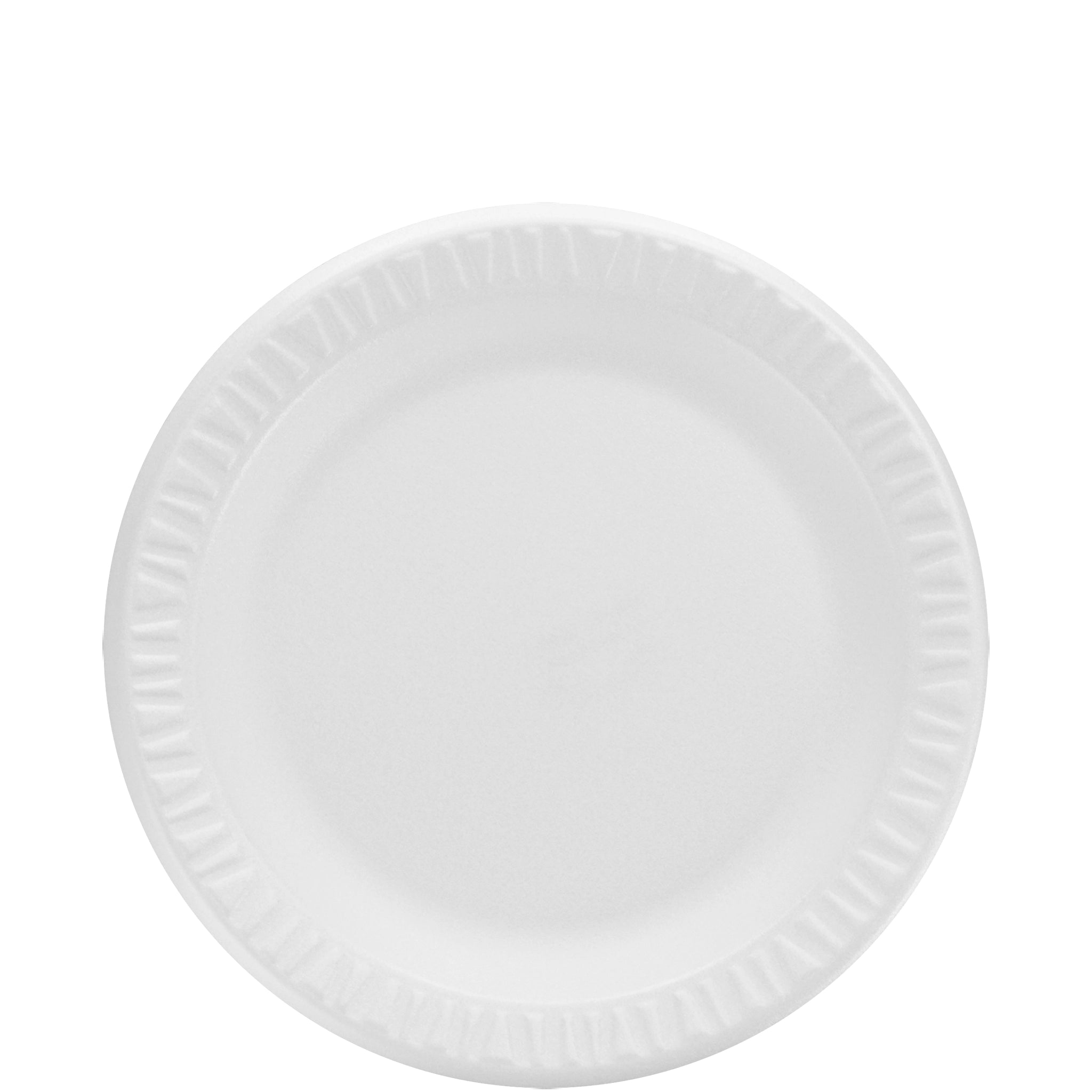 Dart 9PWCR White 9in XPS Non-Laminated Foam Plate 500/Case