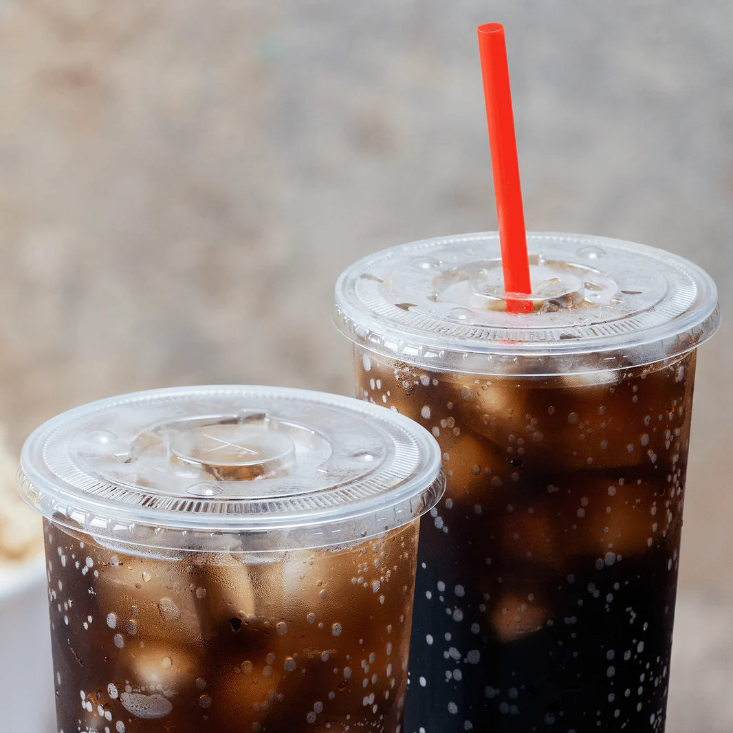 Karat 117MM Clear Flat Lids – Fits 42 oz PP Cups (600/Case)