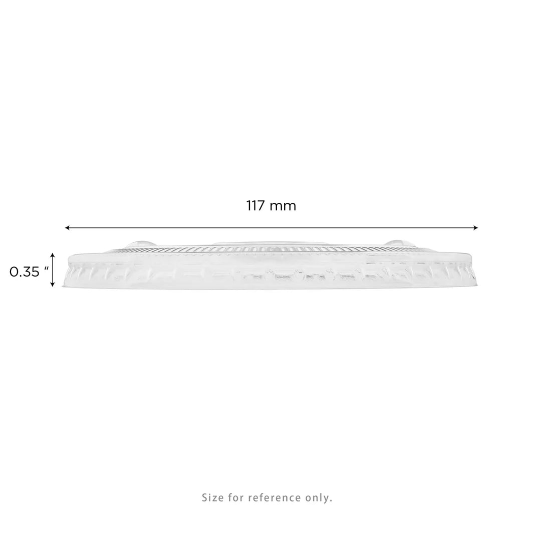 Karat 117MM Clear Flat Lids – Fits 42 oz PP Cups (600/Case)