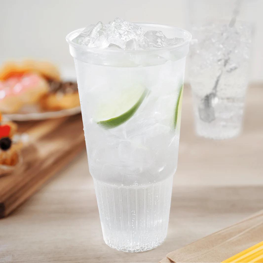42 oz clear PP cold drink cup – bulk case of 300, recyclable, 115 mm rim.