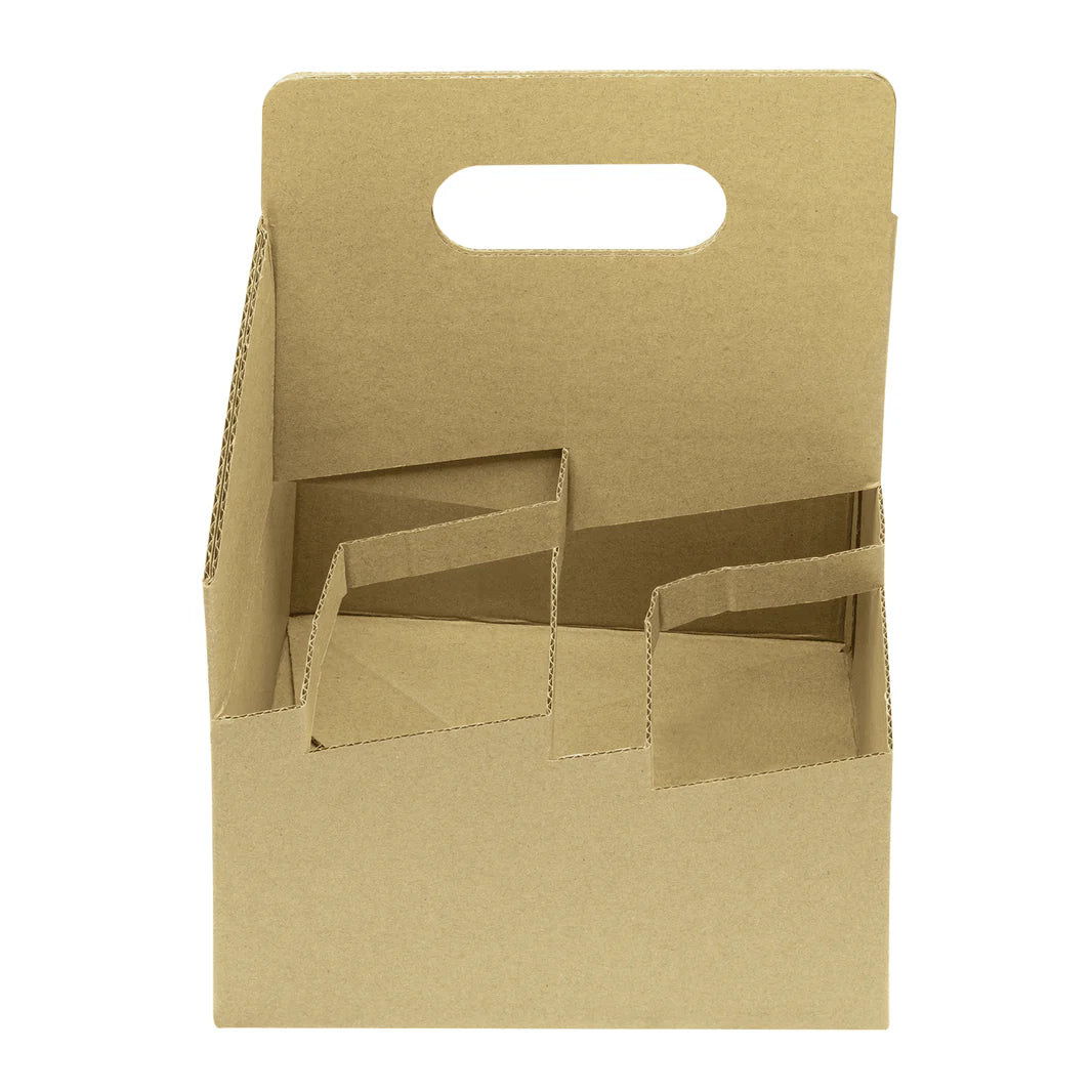 KARAT 4-Cup Kraft Drink Carrier With Handle 200/Case