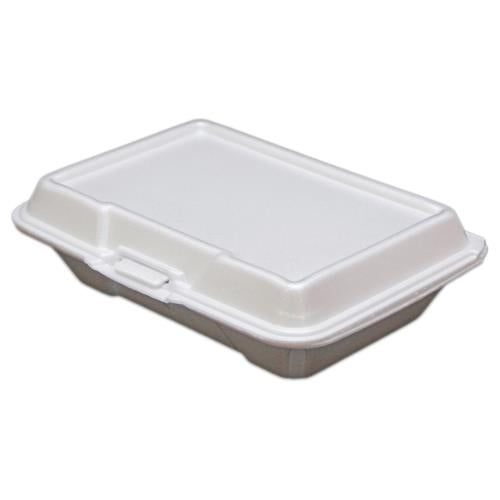 Ecopax (206) 9x6x2 White Foam Hinged Container 200/case