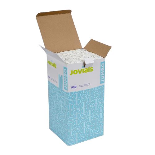 Jovials Jumbo 10.25" Black Plastic Straw 2,000/Case