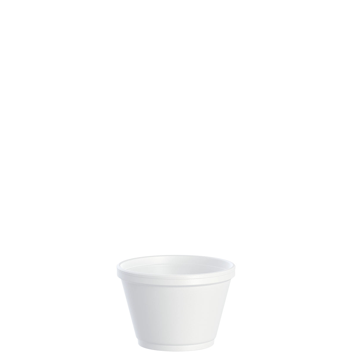Dart 6SJ12 6 oz white EPS foam food container, 1,000 per case — manufacturer view