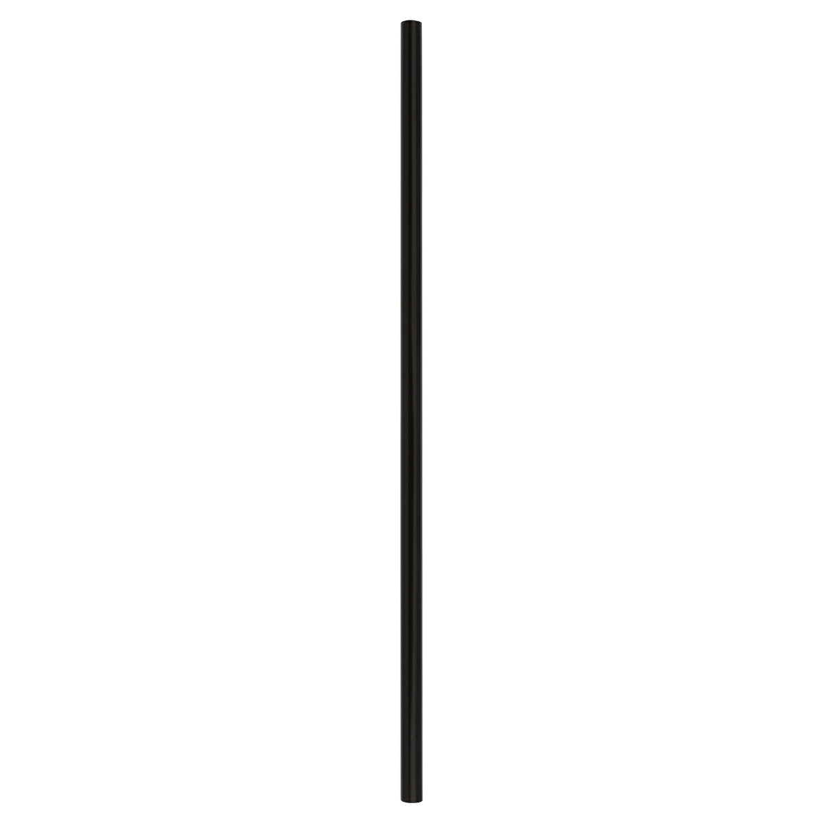 Empress E2100BK 7.75-inch black unwrapped polypropylene jumbo straw, 500 per box