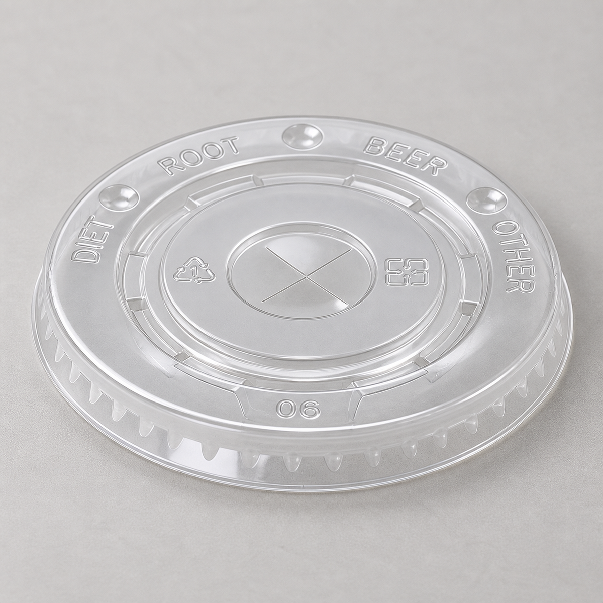 AI-assisted supporting studio view of Empress ECCFLID-12-22 clear lid, based on the exact manufacturer reference