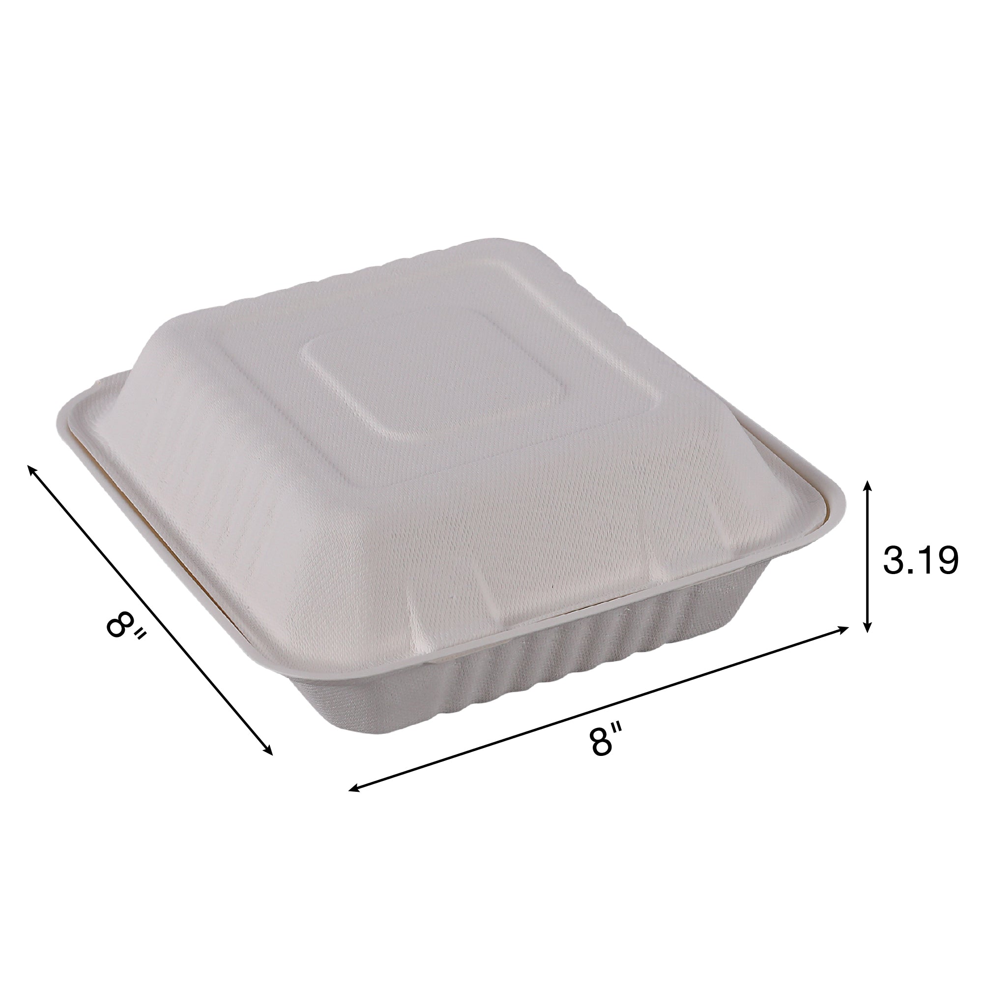Empress EDHL-81-PF container dimensions 8 x 8 x 3.19 inches