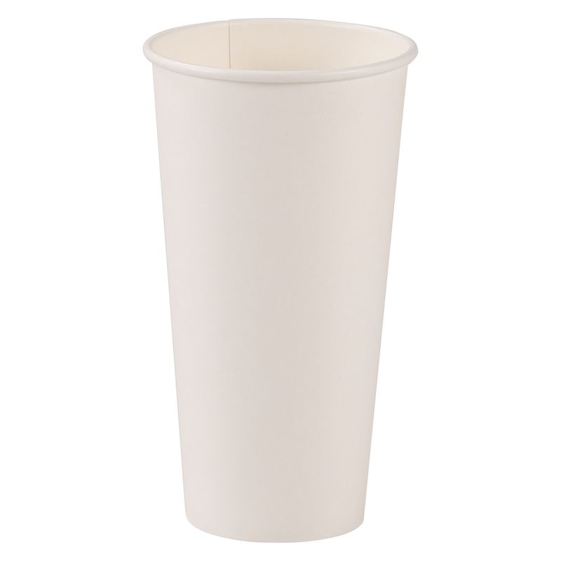 Empress EHC20-W 20 oz white paper hot cup, 500 cups per case