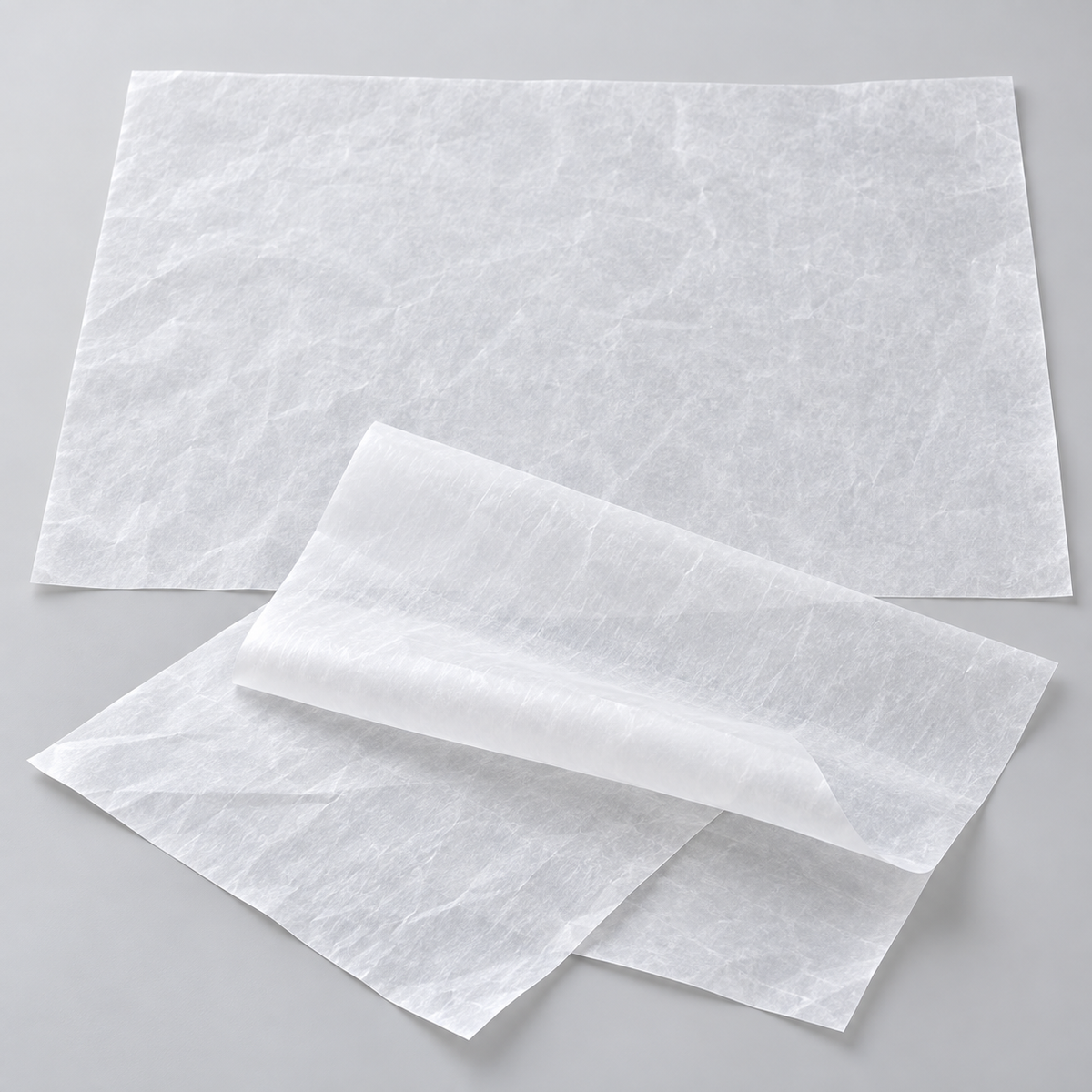 Handy Wacks 15 x 10.75 inch white dry wax deli paper sheets, AI-assisted product illustration