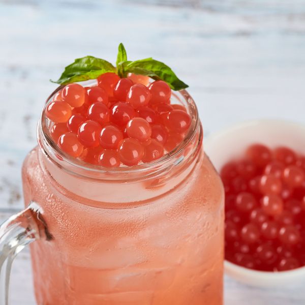 Tea Zone Pomegranate Popping Pearls 7lbs Jar
