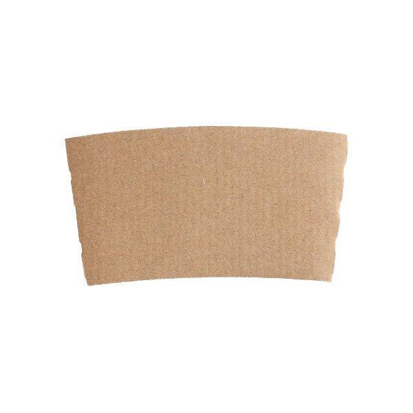 Jovials 10–24 oz kraft paper coffee cup sleeve, sold 1,000 sleeves per case