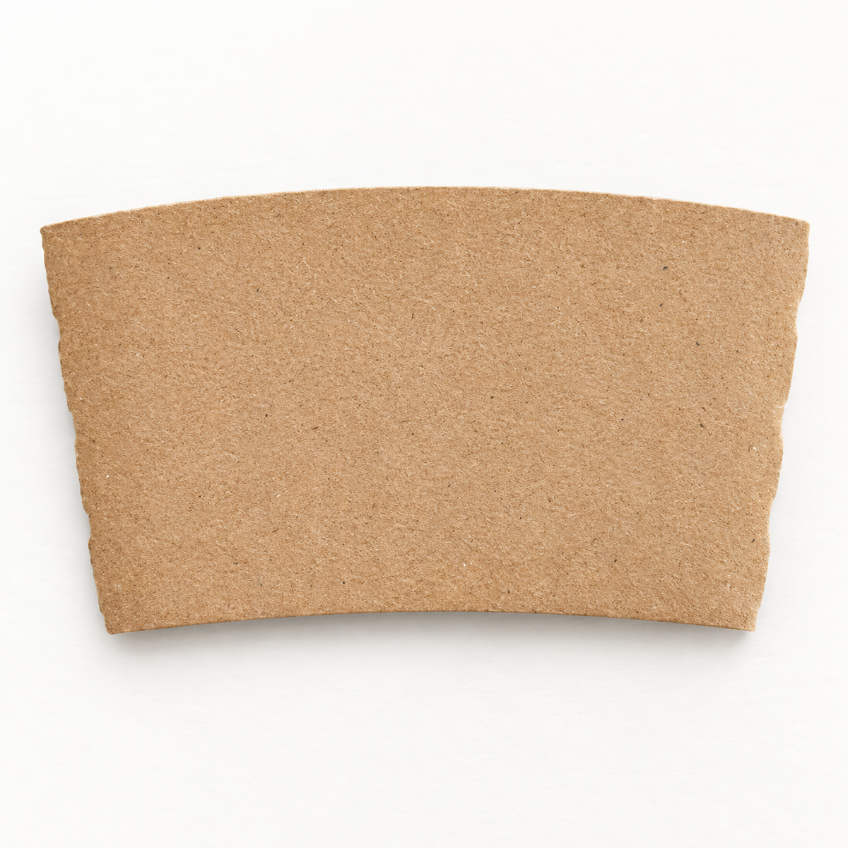 Jovials JVSLV1024KFT plain kraft coffee sleeve detail, AI-assisted view