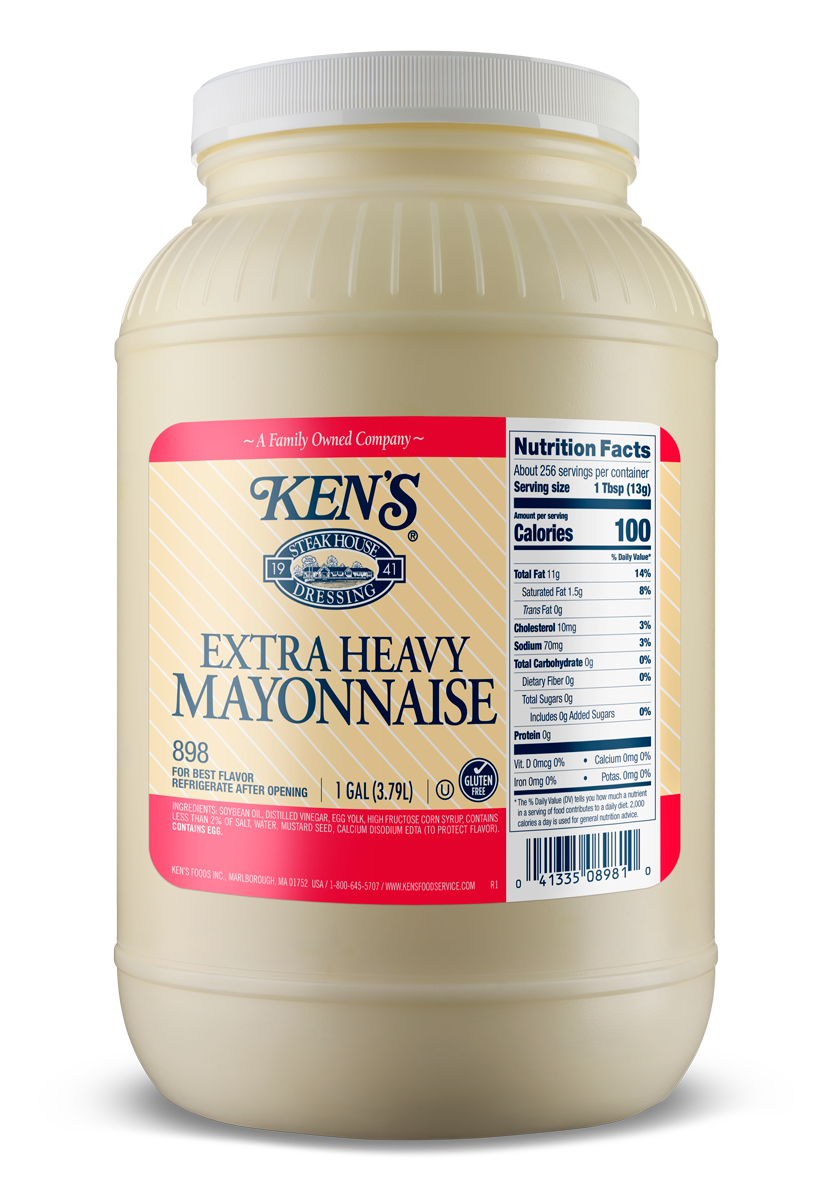 Ken's KE0898 extra heavy mayonnaise, 1 gallon containers, 4 per case