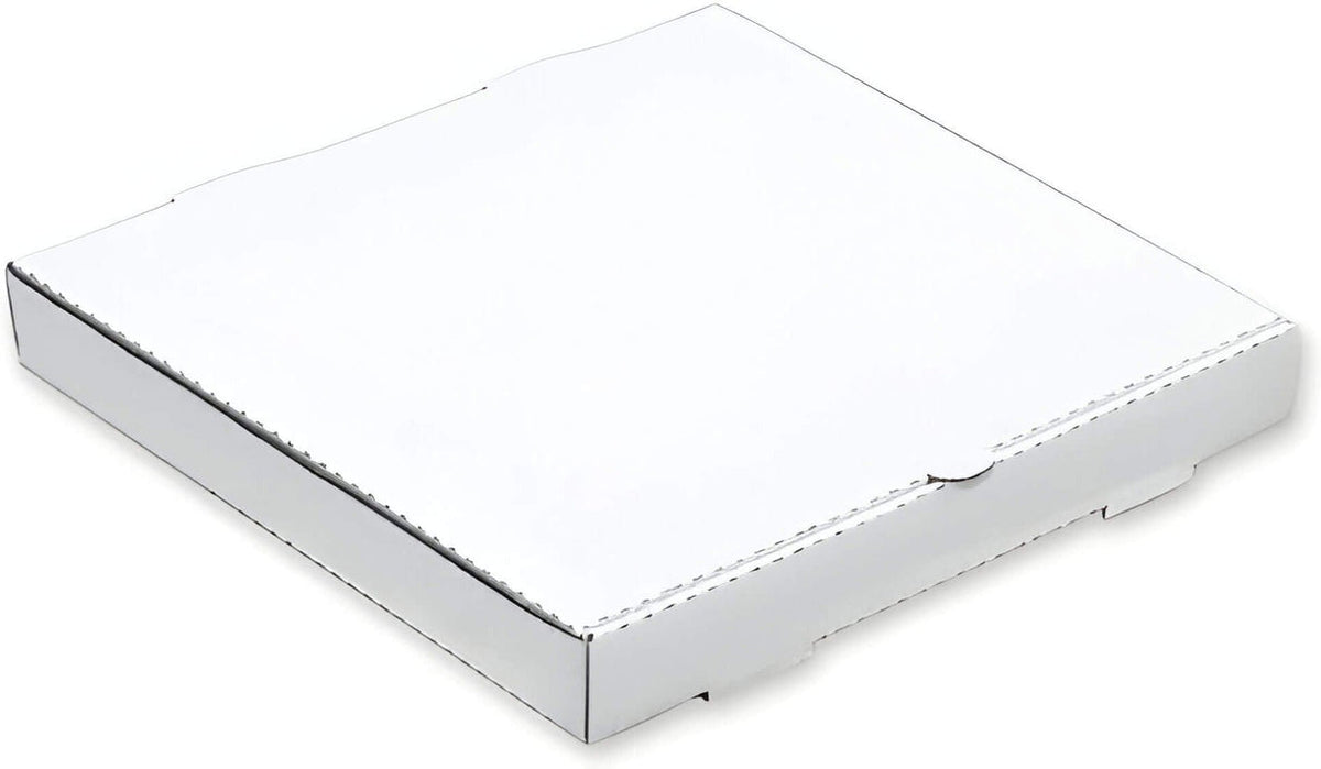 RiteBox PB1010 10 x 10 x 2 inch white B-flute pizza box, 50 per bundle