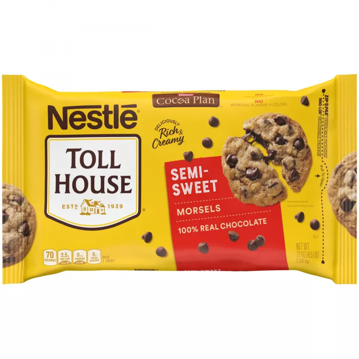 NESTLÉ® TOLL HOUSE® Semi-Sweet Chocolate Morsels 72oz