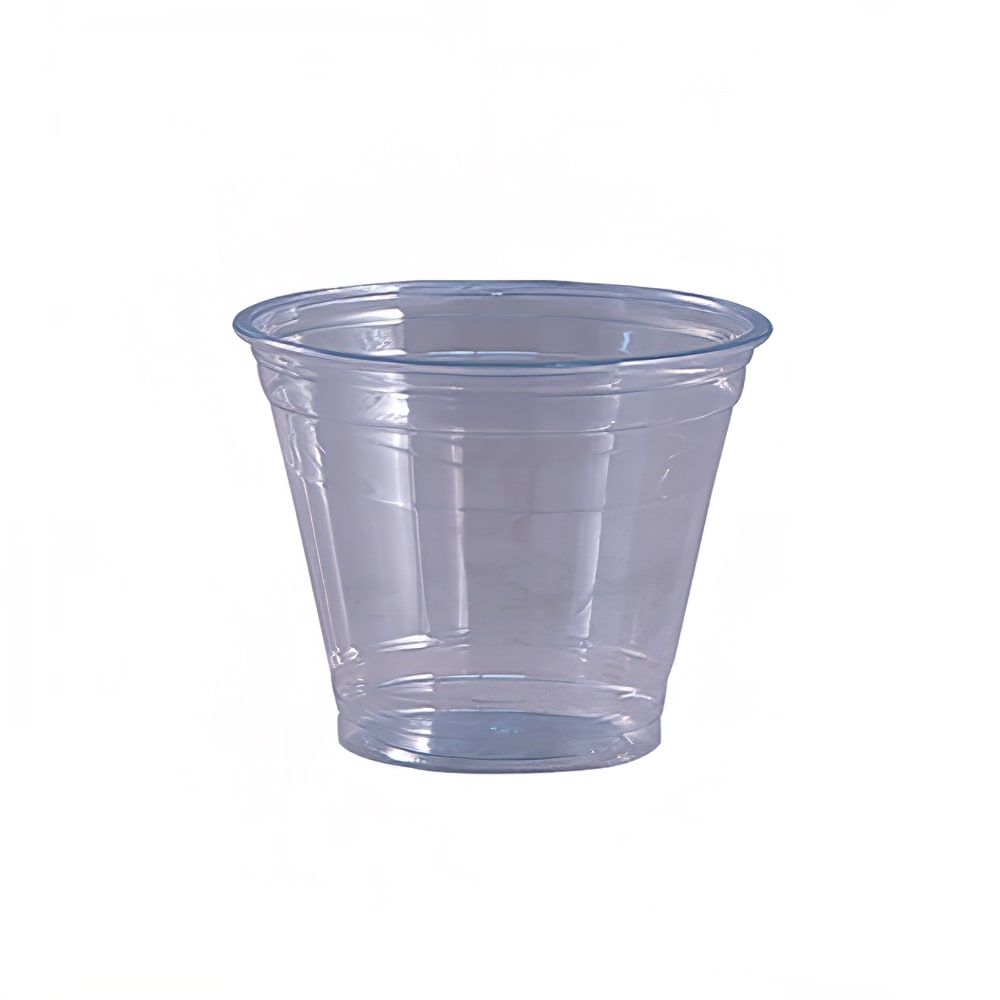 Empress EPET09 9 oz clear PET squat cold cup, 1,000 cups per case