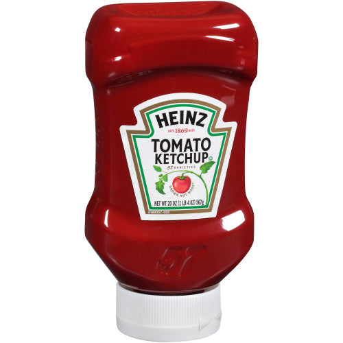 Heinz Upside Down Ketchup Bottles 20oz - 30/Case