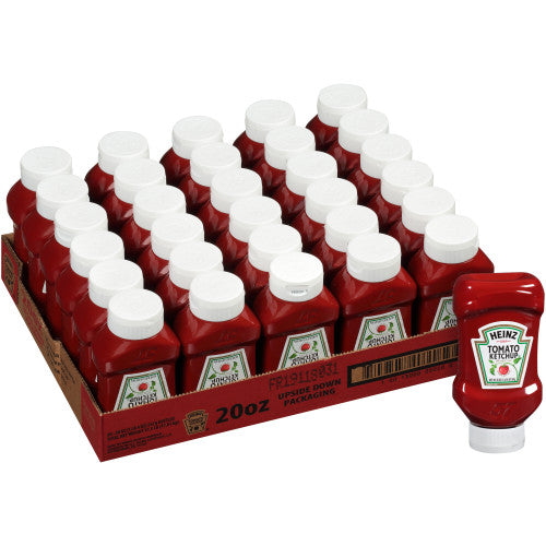 Heinz Upside Down Ketchup Bottles 20oz - 30/Case