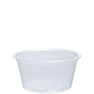 2oz Soufflé/Portion Cups, Polypropylene, Clear, 2500/Carton