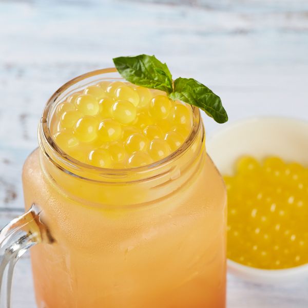 Tea Zone Mango Popping Pearls 7lbs Jar