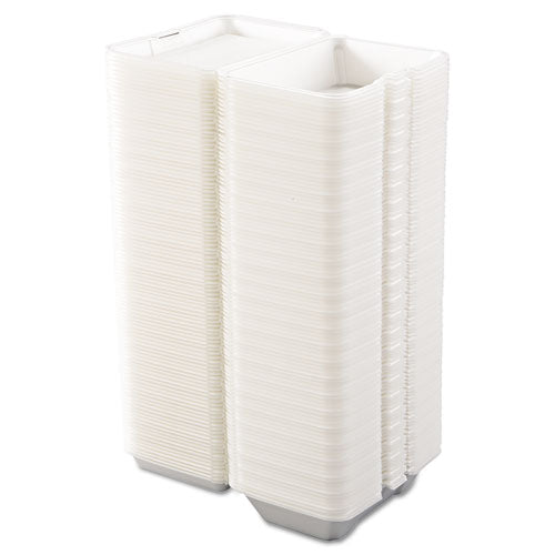 EcoPax 205 White Foam Hinged Container | 200/Case