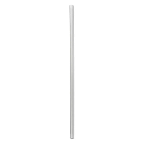 7.75" Clear Wrapped Jumbo Straws, 12,000/Carton