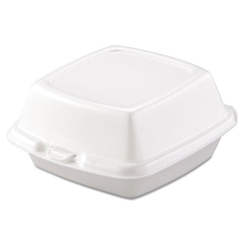 Dart 6x6 Sandwich Insulated Foam Hinged Lid Containers