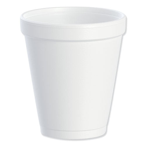 8oz White Foam Drink Cups, 1000 Cups/Case