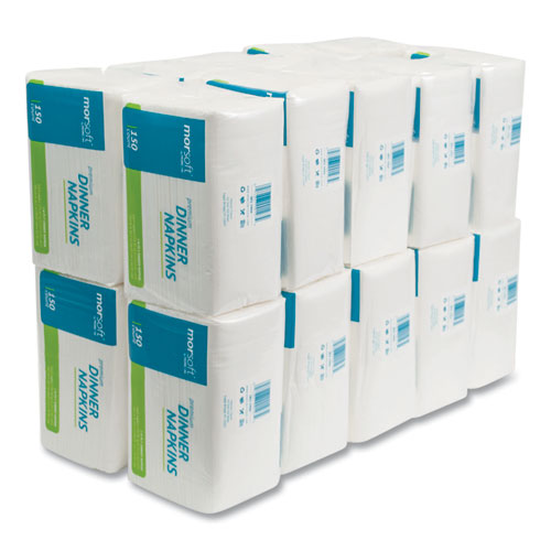 Morcon White 2-PLY Dinner Napkins 3,000/Case