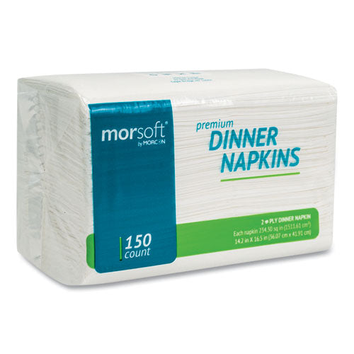 Morcon White 2-PLY Dinner Napkins 3,000/Case