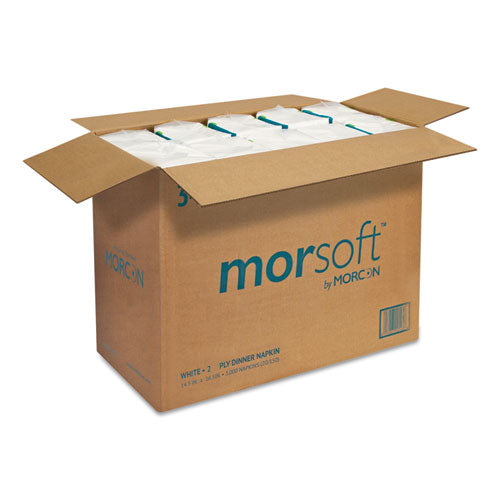 Morcon White 2-PLY Dinner Napkins 3,000/Case