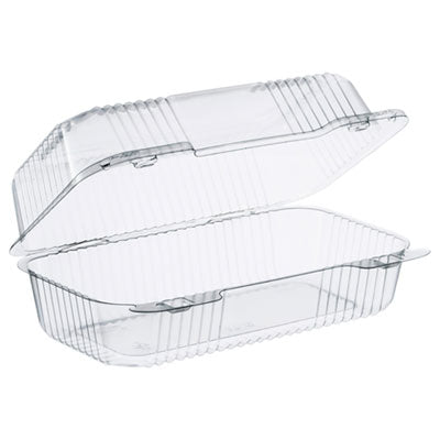 StayLock 5.4 x 9 x 3.5, Clear Hinged Lid Containers, 250/Carton