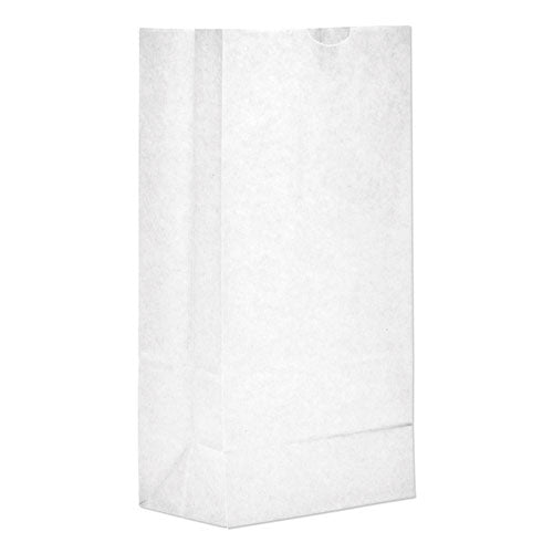 8 lb Grocery Paper Bags 35 lbs Capacity, White, 500 Bags