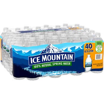 Ice Mountain 100% Natural Spring Water (16.9oz / 40pk)