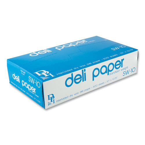 EZ-10 10" x 10 3/4" Deli Sheets, 500 Sheets/Box, 12 Boxes/Carton