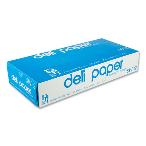 EZ-12 12" x 10 3/4" Deli Sheets, 500 Sheets/Box, 12 Boxes/Carton