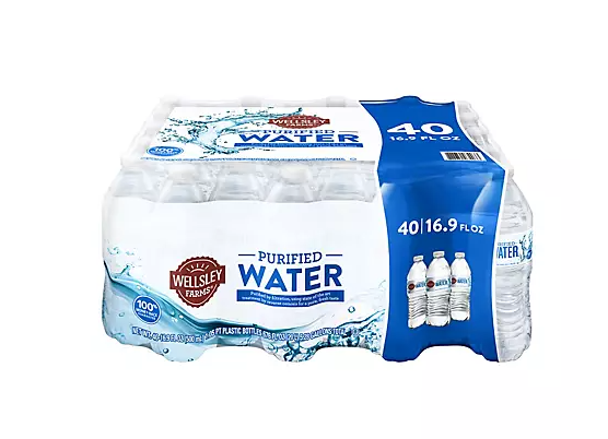 Wellsley Farms Purified Water, 40 pk./16.9 oz.