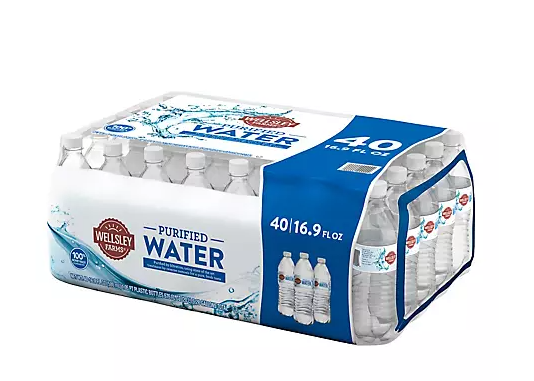 Wellsley Farms Purified Water, 40 pk./16.9 oz.