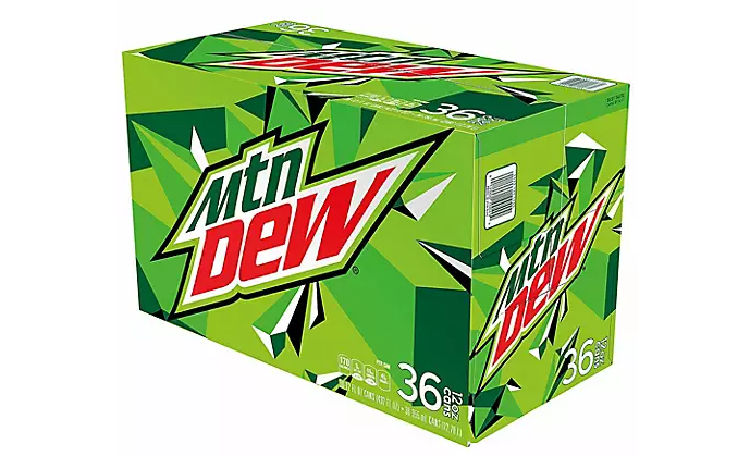 Mountain Dew Cans. 12 oz Soda Can, 36/Pack