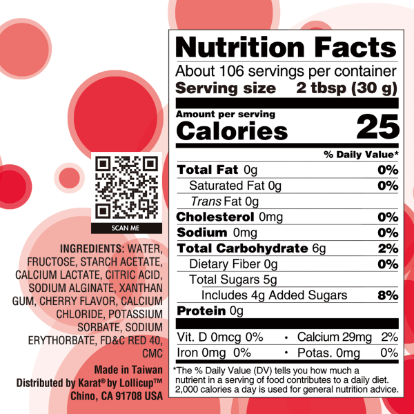 Tea Zone Cherry Popping Pearls 7lbs Jar