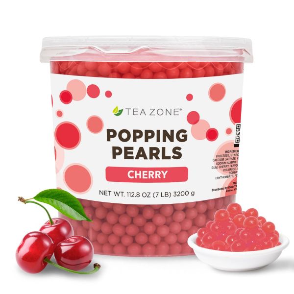 Tea Zone Cherry Popping Pearls 7lbs Jar