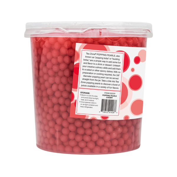 Tea Zone Cherry Popping Pearls 7lbs Jar