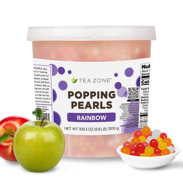 Tea Zone Rainbow Popping Pearls 7lbs Jars