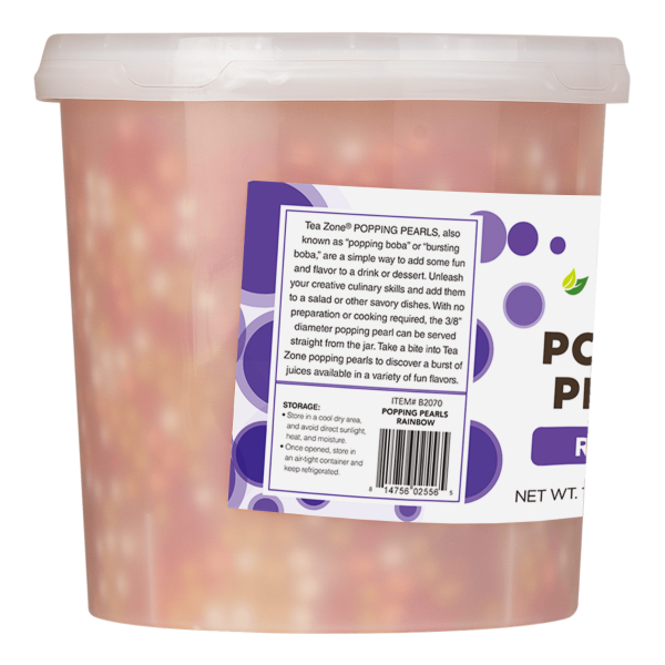 Tea Zone Rainbow Popping Pearls 7lbs Jars