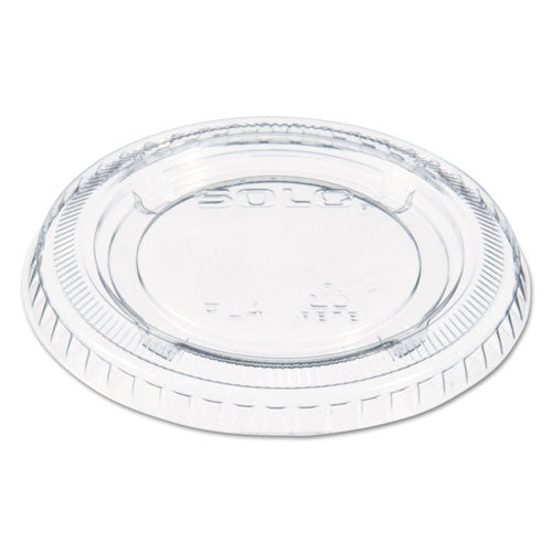 Non-Vented Portion Cup Lids, Fits 3.25-9 oz Cups, Clear, 2,500/Case